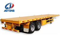 15 mètres 40Ft Plate-forme 40 pieds 20Ft Box Loader Flatbed Ocean Shipping Container Flat Track Bed Deck Semi Trailer