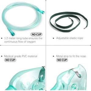 Masker Oksigen Non-rebreathing Massal - Sekali Pakai Kelas Medis |   Ukuran & Logo yang Dapat Disesuaikan |   Bersertifikat CE/ISO untuk Grosir - Product Image 5