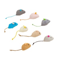 Lot de 5 jouets en peluche pour chat, chaton, avec plumes colorées, lumineux, à la catnip, pour le jeu autonome et le soulagement de l'ennui, en vrac
