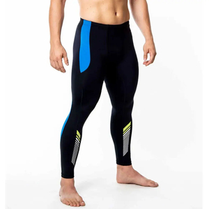 Leggings de compression pour homme de qualité supérieure, en spandex/polyester, longueur intégrale, taille élastique, séchage rapide, respirant, pour la gym, l'entraînement et la course à pied - Product Image 5