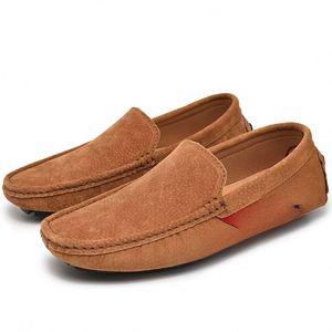 MD-148 Mocassins Penny Loafers Élégants pour Hommes en Daim et Cuir, Respirants, Légers, Antidérapants, pour l'Été - Product Image 1