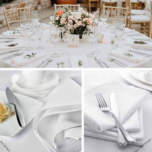 Nappe carrée moderne en coton et lin de haute qualité pour mariages à domicile, restaurants et événements - Product Image 3