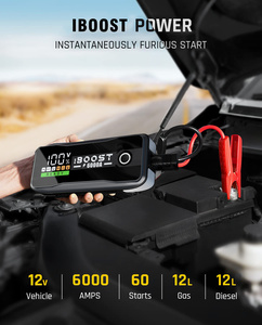 Démarreur portable multifonction 6000A 12V/24V 27000mAh PD65W haute performance avec batterie au lithium et câbles de démarrage – Kit d'urgence - Product Image 3