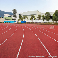 Piste d'athlétisme extérieure en granulés de caoutchouc SBR et résine PU, approuvée IAAF, 15 mm, haute performance pour les clubs sportifs d'Amérique du Sud