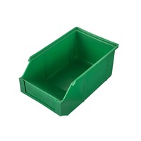 Bacs de rangement d'entrepôt empilables en plastique pour pièces détachées, boîtes de rangement pour étagères, bacs de stockage en plastique pour usine