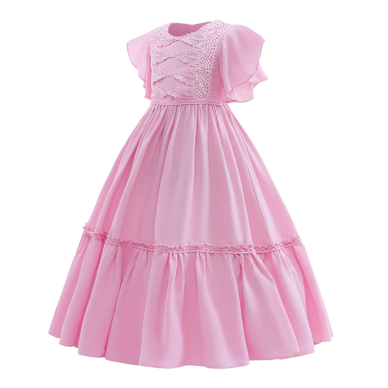 2023 new children's skirt girl lace princess skirt children's piano performance dress spring and summer dress