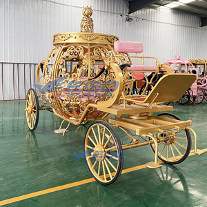 Carruaje de Boda Eléctrico de Lujo Modelo Calabaza de Cenicienta 2026, Material de Acero, Transporte Especial para Bodas - Product Image 2