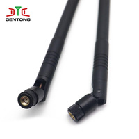 Antenne de communication WiFi verticale ABS haute efficacité Gentong, gain 3dBi, connecteur RP-SMA, impédance 50, pliable, 2.4G 5.8G