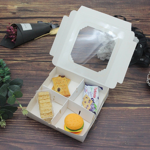 Biểu Tượng Tùy Chỉnh Thẻ Trắng Hội Đồng Quản Trị Bao Bì Cookie Macaroon Bánh Kẹo Ngọt Ngào Biscuit Brownie Bánh Hộp Với Cửa Sổ Và Chèn - Product Image 5