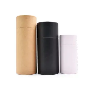 Round kraft paper tube packaging wholesale for tea biodegradable cardboard paper tube