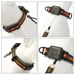 2 pulgadas 5cm Nylon No Pull Pet <span class=keywords><strong>Collar</strong></span> Correa Arnés Lujo 2 1 <span class=keywords><strong>Collar</strong></span> de perro Correa Conjunto Suave Acolchado Transpirable Ajustable Poliéster - Product Image 6