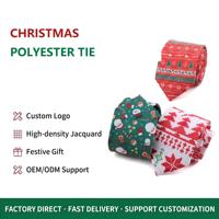 Aksesoris Natal Pria Grosir Seri Pola Pohon Natal, Kepingan Salju, dan Manusia Salju dari Benang Polyester, Dicelup, untuk Hadiah Liburan