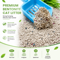 Litière pour chat en bentonite, forte capacité à agglomérer, contrôle des odeurs, usine ODM