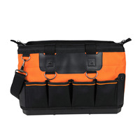 Sac à outils de charpentier multifonctionnel de qualité professionnelle en polyester 600D 1680D résistant à l'eau, fond rigide, personnalisable OEM/ODM