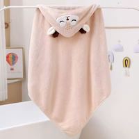 Serviette à capuche en microfibre pour chien et bébé, motif animaux (éléphant, koala) avec trou pour la queue, ensemble éléphant