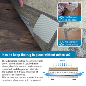 Pince adhésive double face lavable pour tapis, outil de fixation de tapis, pince pour tapis, autocollant antidérapant pour tapis, bande adhésive anti-frisottis pour tapis - Product Image 3