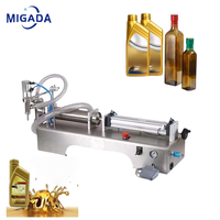 Machine de remplissage semi-automatique pneumatique pour petites quantités de savon liquide, eau minérale, pâte, etc.