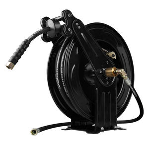 SPS 5000 PSI 50 ฟุต 3/8 นิ้ว รอกเก็บสายยางแบบยืดหดอัตโนมัติคู่ คุณภาพสูง - Product Image 1