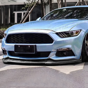 Lèvre de pare-chocs avant en fibre de carbone style S pour <span class=keywords><strong>Mustang</strong></span> 2015-2017, surface polie haute brillance, installation par vis, garantie de 6 mois - Product Image 6