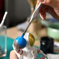 Ensemble de pinceaux d'artiste aquarelle professionnel Micro détail pinceau poignées triangulaires modèle pinceau Miniature