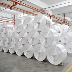 Sac tonneau en plastique PP blanc personnalisable, conteneur FIBC plat recyclable, épaissi, à quatre sangles, capacité tonneau, palette souple - Product Image 5