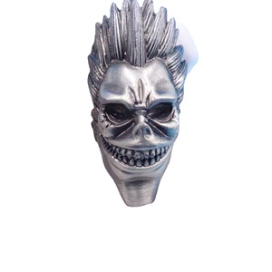 European Punk Style <b>Skull</b> <b>Ring</b> Zinc Alloy Men's Jewelry Antique Black Gift - Product Image 5