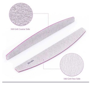 Limas de uñas de doble cara, herramienta de manicura y pedicura, 100/180 limas - Product Image 2