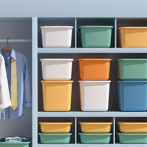 Máy Tính Để Bàn Dày Nhựa Đơn Giản Lưu Trữ Hộp Đồ Lặt Vặt Đồ Chơi Lưu Trữ Organizer <span class=keywords><strong>Box</strong></span> Với Nắp - Product Image 2