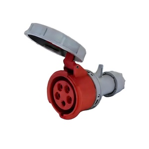 Connecteur industriel JORDY JD2252N 5P <span class=keywords><strong>32A</strong></span> 400V rouge <span class=keywords><strong>triphasé</strong></span> IEC60309, <span class=keywords><strong>prise</strong></span> <span class=keywords><strong>de</strong></span> câble étanche IP67 - Product Image 3