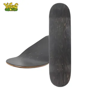 YAFENG TECH produttore di skateboard oem 7 strati 8.25 di acero canadese all'ingrosso bianco personalizzato in fibra di vetro di carbonio skateboard deck