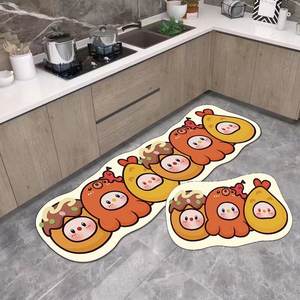 พรมปูพื้นห้องครัวไดอะตอมไมต์เนื้อนุ่มกันน้ําพรมและเสื่อครัว - Product Image 2