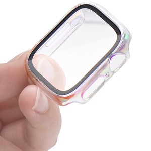 เคสป้องกันหน้าจอกระจกเทมเปอร์แบบบางพิเศษสำหรับ <span class=keywords><strong>Apple</strong></span> iWatch Ultra/9/8/7สามารถใช้ได้กับ S10นาฬิกาอัจฉริยะ - Product Image 5