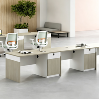 Bureau de travail individuel moderne et simple de qualité E0 avec cloison de bureau et armoire de rangement – Mobilier de bureau