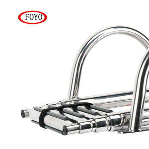 FOYO Echelle de bateau ponton à <span class=keywords><strong>4</strong></span> <span class=keywords><strong>marches</strong></span> en gros Echelle de pont de bain personnalisée à usage intensif <span class=keywords><strong>avec</strong></span> pédale Echelle de main courante - Product Image 3