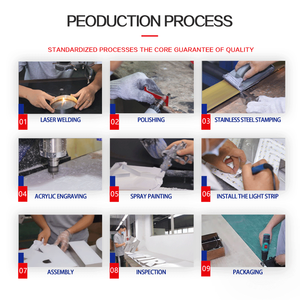 Letrero Metálico con Logotipo LED Personalizado, Letrero Comercial de <span class=keywords><strong>Acero</strong></span> Inoxidable, <span class=keywords><strong>Letras</strong></span> Acrílicas 3D para Tienda, Letrero Metálico Retroiluminado - Product Image 5