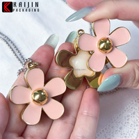 Pot de masque pour les lèvres en forme de fleur, collier, emballage vide pour masque et brillant à lèvres, tube personnalisable, collier portable