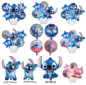 Venta caliente <span class=keywords><strong>de</strong></span> fábrica niños dibujos animados decoraciones para <span class=keywords><strong>fiesta</strong></span> <span class=keywords><strong>de</strong></span> cumpleaños <span class=keywords><strong>Lilo</strong></span> <span class=keywords><strong>y</strong></span> <span class=keywords><strong>Stitch</strong></span> globos <span class=keywords><strong>de</strong></span> película <span class=keywords><strong>de</strong></span> aluminio conjunto <span class=keywords><strong>de</strong></span> cumpleaños para niños - Product Image 5