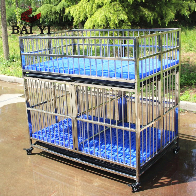 Japanese Dog Cage - Foldable Metal Design with Tray