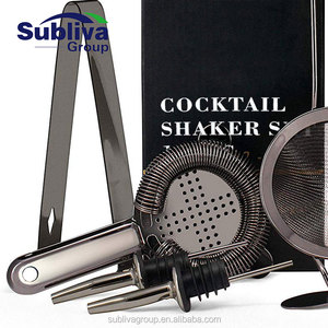 Ensemble pour salle à <span class=keywords><strong>Cocktail</strong></span> en acier inoxydable, boîte cadeau rectangulaire de 11 pièces - Product Image 4