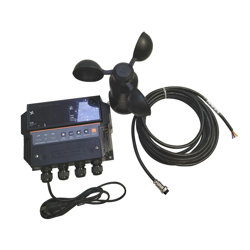 Perangkat keselamatan derek menara BT500 model anemometer dengan alarm relai