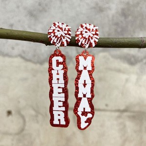 Pendientes Acrílicos Modernos con Estampado para el Día de la Madre, con Letras Brillantes 'Cheer <span class=keywords><strong>Mama</strong></span>', Regalo Festivo - Product Image 2