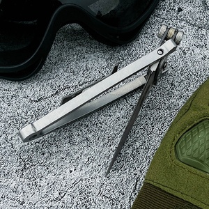 D2 Steel DIY Industrial OEM Pocket Knife 420 Steel Handle Versatile Outdoor <b>Camping</b> Survival <b>Multi</b>-functional EDC <b>Tool</b> Daily - Product Image 2