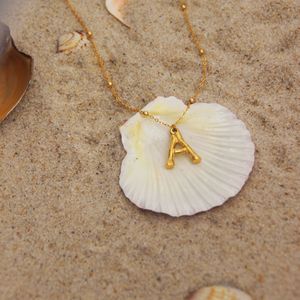 Gioielli da spiaggia impermeabili gioielli da donna accessori Non appannati regolabile Boho collana iniziale collana surfista ragazza - Product Image 5