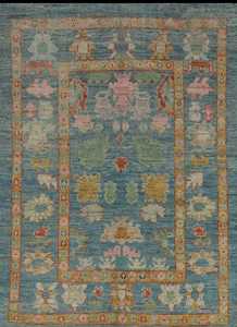 Oushak พรมขนสัตว์ถักมือตุรกีย้อมสีผักที่สวยงามสำหรับห้องนอนห้องนั่งเล่นปรับแต่งขนาดที่มีจำหน่าย - Product Image 4