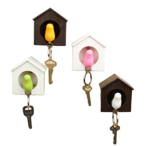 <span class=keywords><strong>Porte</strong></span>-clés organisateur en forme de nichoir à oiseaux avec sifflet, <span class=keywords><strong>porte</strong></span>-clés moineau - Product Image 1