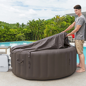 <span class=keywords><strong>Bestway</strong></span> 60165 Vente flash Bain à remous de luxe rond pour l'extérieur, baignoire à remous <span class=keywords><strong>gonflable</strong></span>, piscine et <span class=keywords><strong>spa</strong></span> pour 4 à 6 personnes - Product Image 5