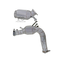 Tuyau d'échappement sport haute performance SS304 sans voyant d'erreur moteur pour Audi A5 2.0T B9.5 2020-2024