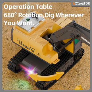 <span class=keywords><strong>Jouet</strong></span> d'excavatrice télécommandée : godet en alliage et télécommande 2,4 GHz, 360 °   Table d'opération durable pour enfants, véhicule <span class=keywords><strong>de</strong></span> <span class=keywords><strong>chantier</strong></span> - Product Image 4