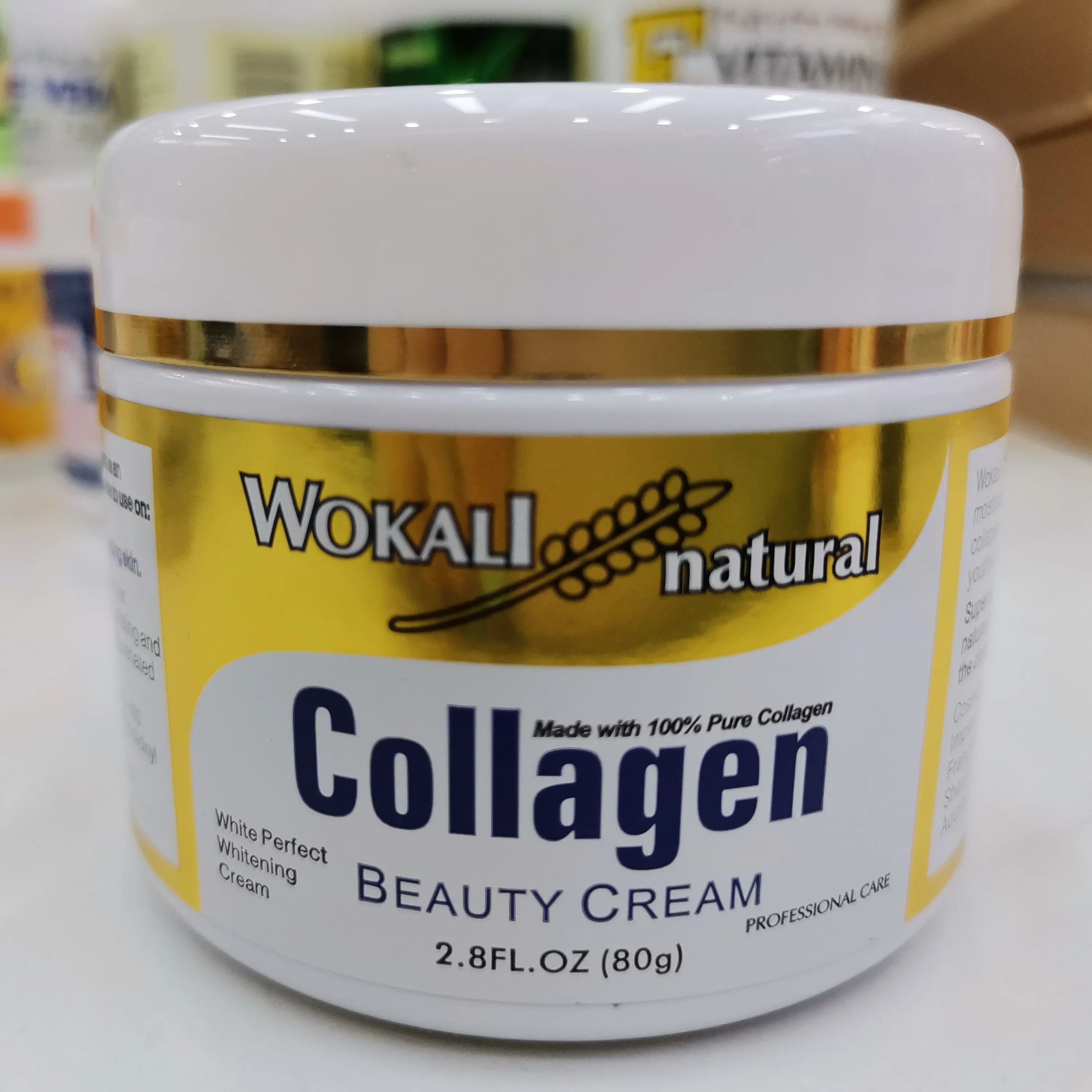 Wokali trái cây chiết xuất 80g Collagen vẻ đẹp kem của giữ ẩm Đấu Thầu làm mềm làm sáng làm trắng tự nhiên tinh khiết Mặt Kem