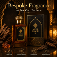 Parfum Oud Noir Personnalisé, Vaporisateur de Luxe Arabe, Marque Privée, Eau de Parfum OEM ODM, Fournisseur d'Usine à Faible MOQ, Coffret Cadeau